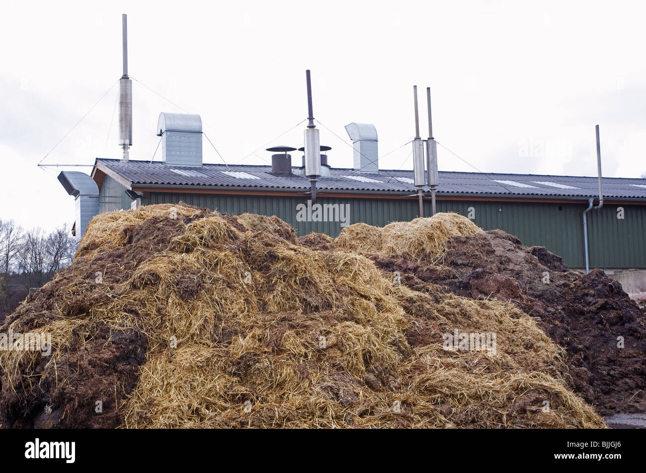 Farm producing biogas from animal waste Stock Photo - Alamy