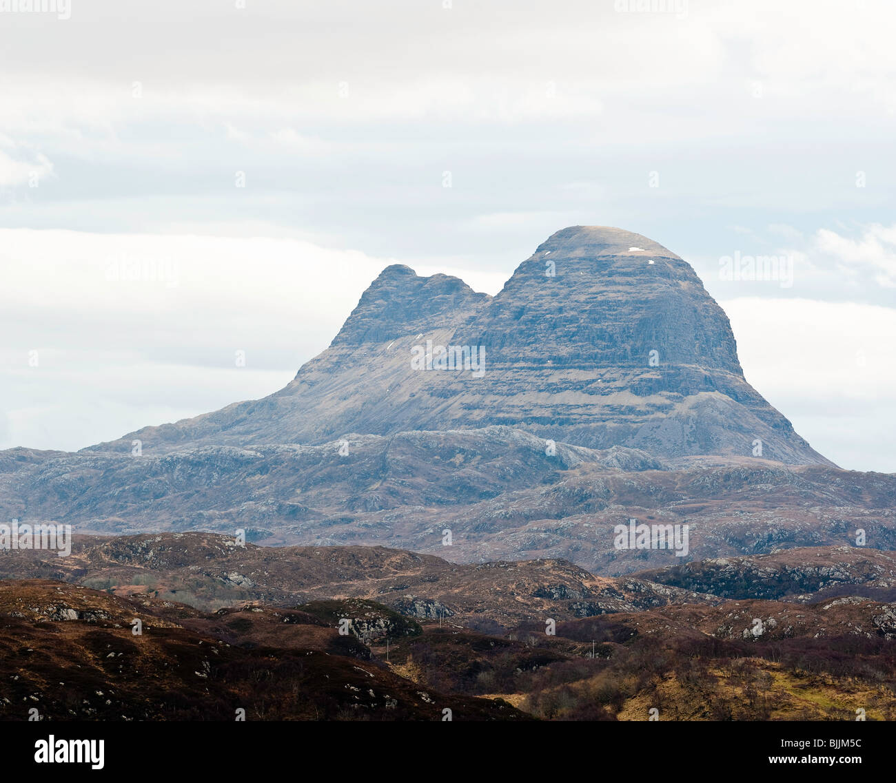 Mount Suilven, Assynt, NW Scotland Stock Photo