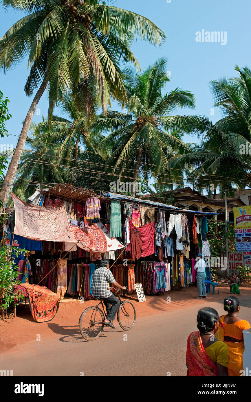 Shopping at Baga, Goa, India Stock Photo Alamy