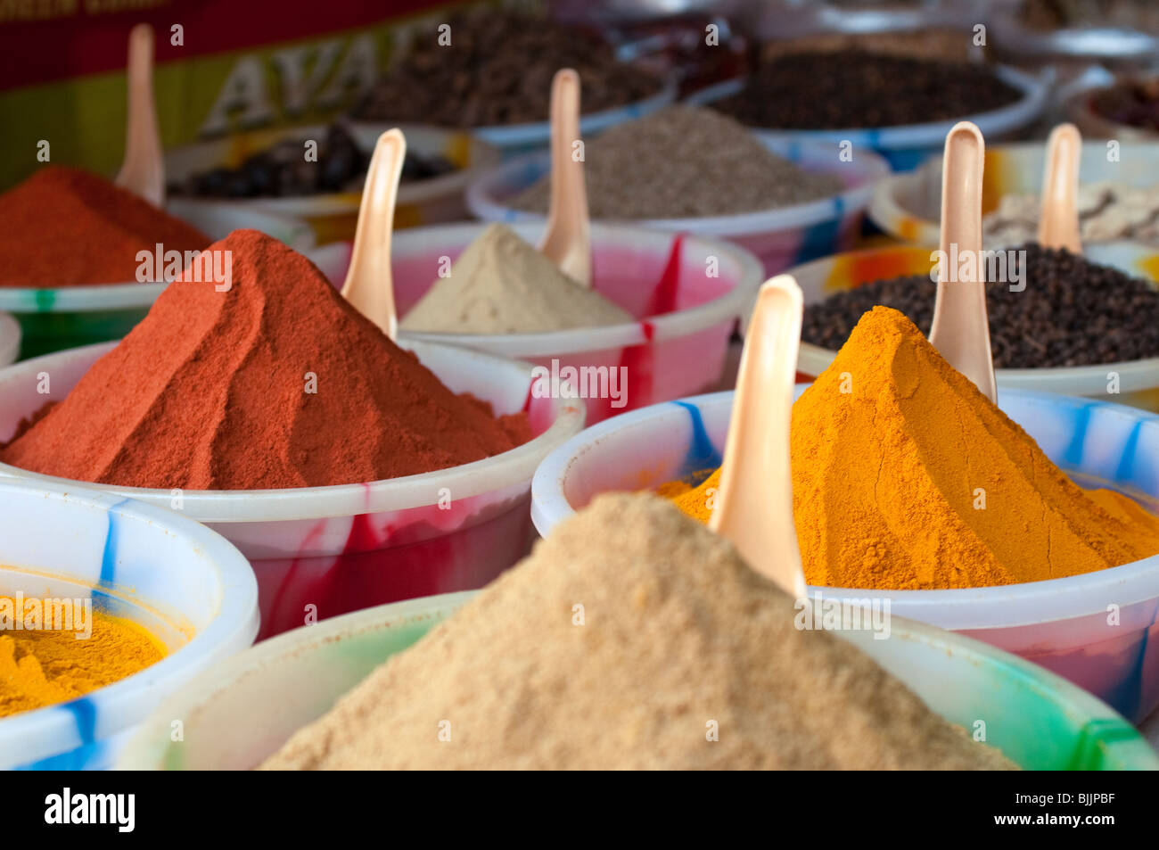 Spices, Baga, Goa, India Stock Photo