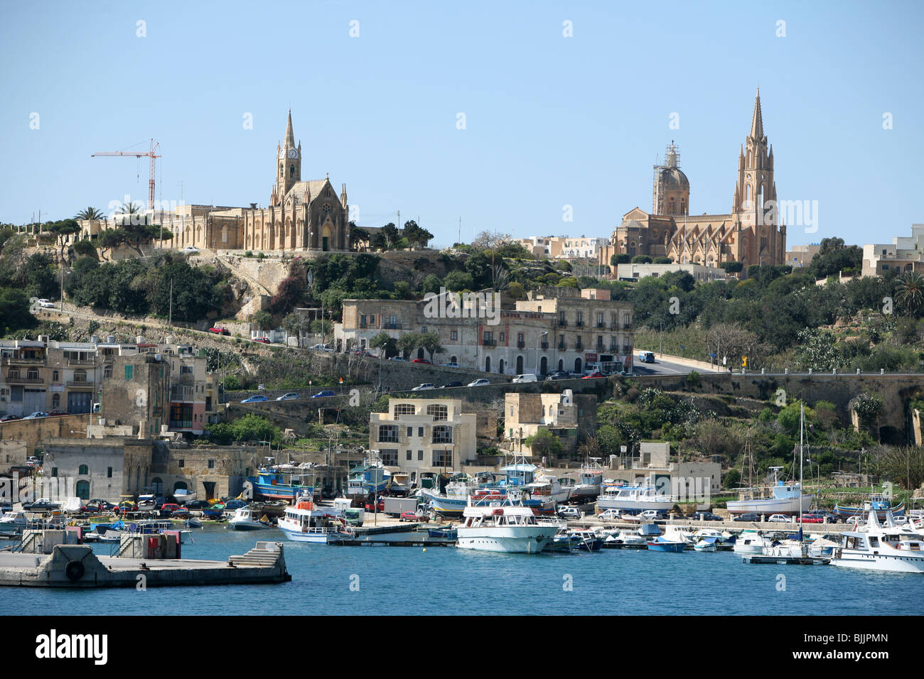 View of Mgarr harbour and ferry terminal from the Malta to Gozo ferry Stock  Photo - Alamy