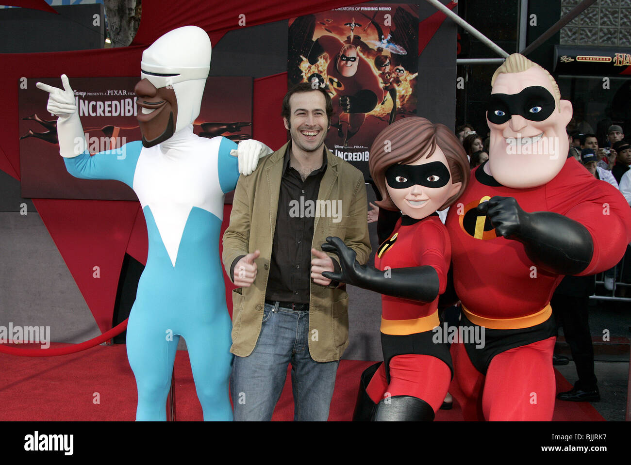 JASON LEE & THE INCREDIBLES THE INCREDIBLES WORLD PREMIER HOLLYWOOD LOS ANGELES USA 24 October 2004 Stock Photo