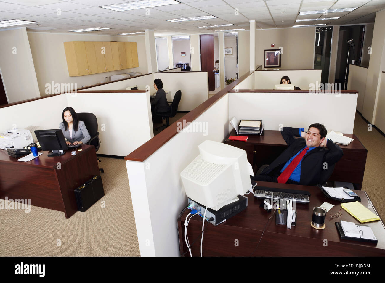Business Offices Open Plan Stock Photo