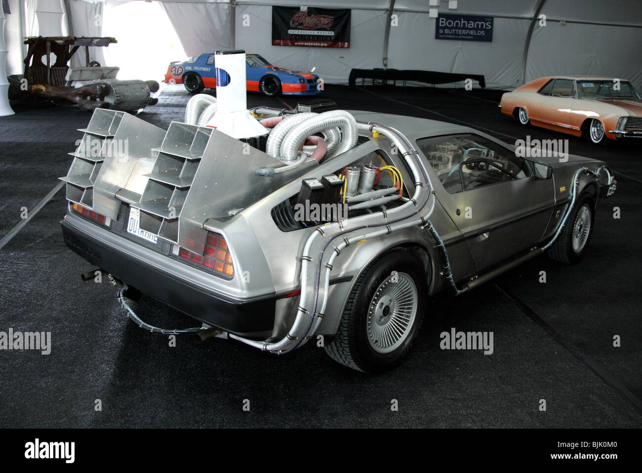 BACK TO THE FUTURE 3 1981 DELOREAN GEORGE BARRIS COLLECTION OF KU PETERSEN MUSEUM LOS ANGELES USA 13 May 2005 Stock Photo
