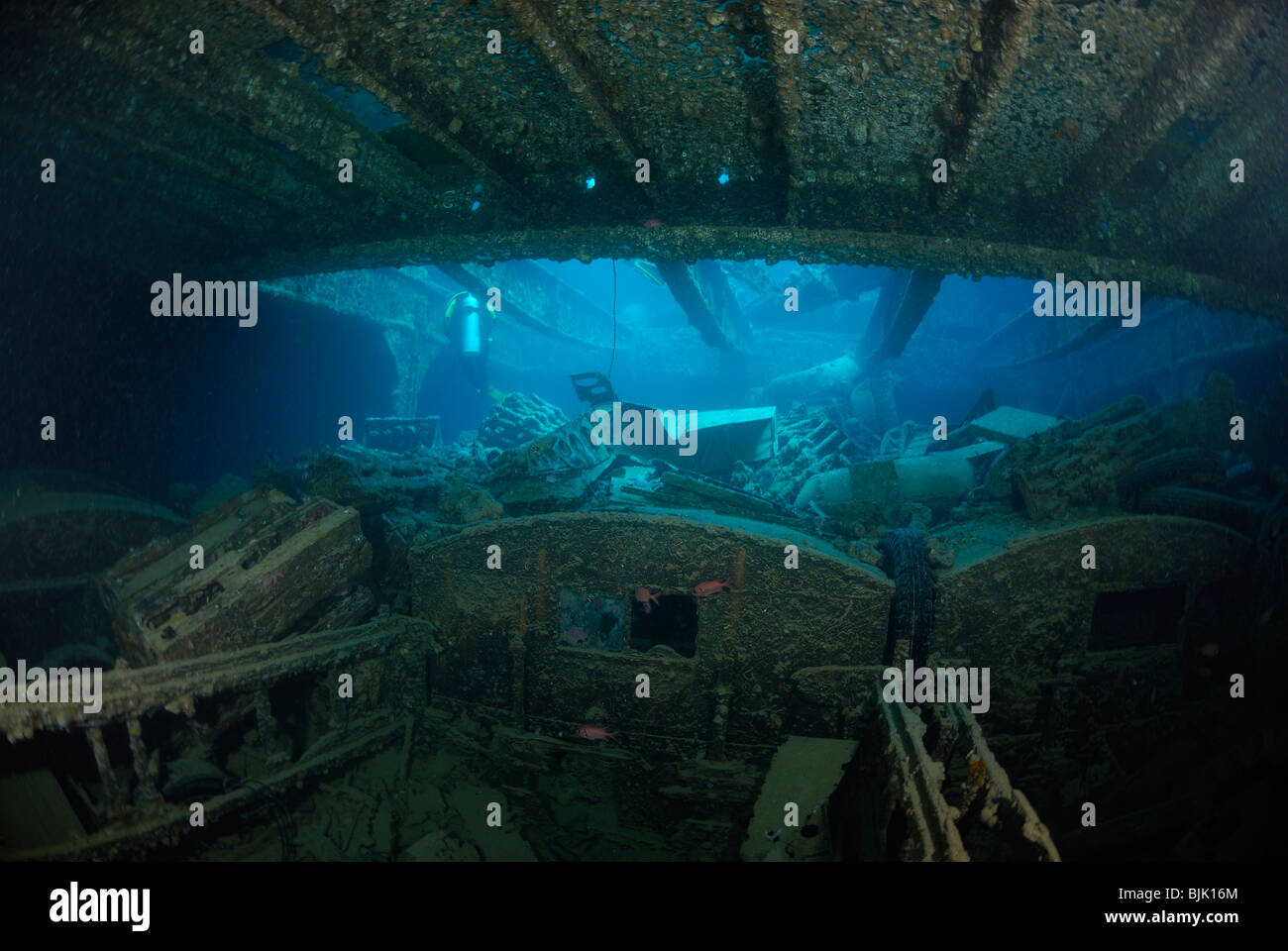 Wreck of the Thistlegorm in the Red Sea, off Egypt Stock Photo - Alamy