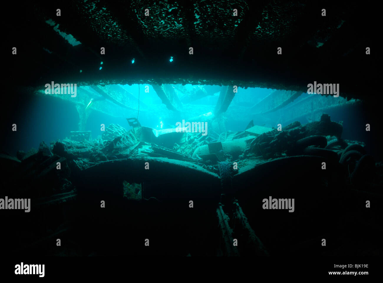 Wreck of the Thistlegorm in the Red Sea, off Egypt Stock Photo - Alamy