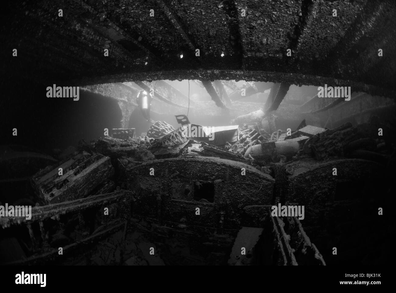 Wreck of the Thistlegorm in the Red Sea, off Egypt Stock Photo - Alamy