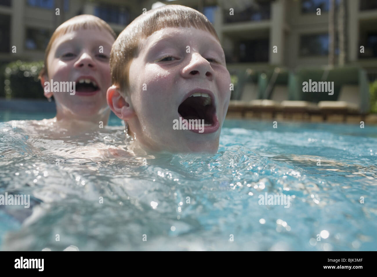 Boy swimming pool underwater shot hires stock photography and images