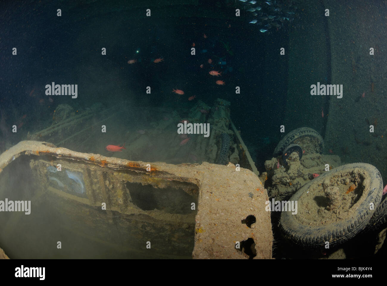 Wreck of the Thistlegorm in the Red Sea, off Egypt Stock Photo - Alamy