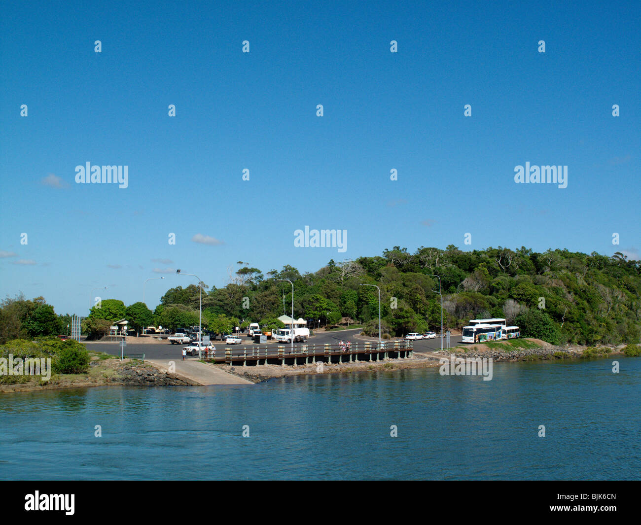 River Heads ferry terminal near Hervey Bay and Fraser Island in Queensland, Australia Stock