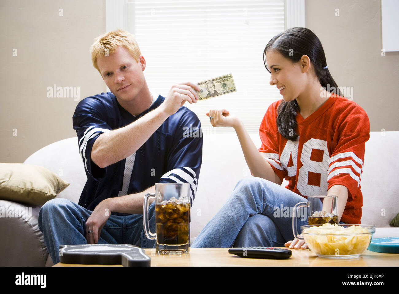 women in football jerseys