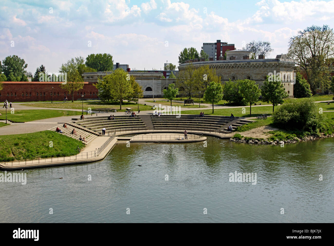 Klenze Park Reduit Tilly Ingolstadt Germany Europe Stock Photo Alamy