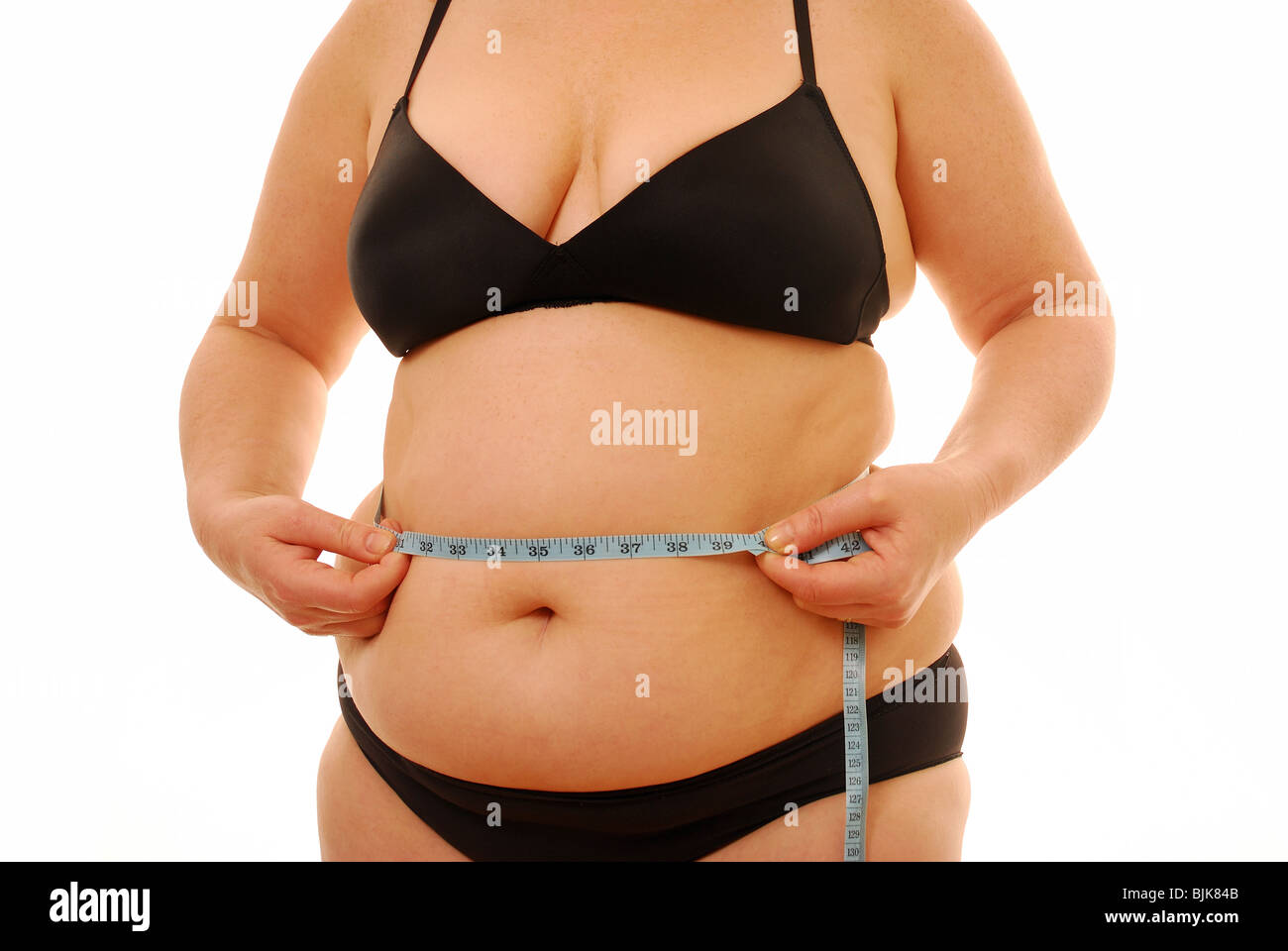 Woman wearing too big bra stock image. Image of measure - 193677009