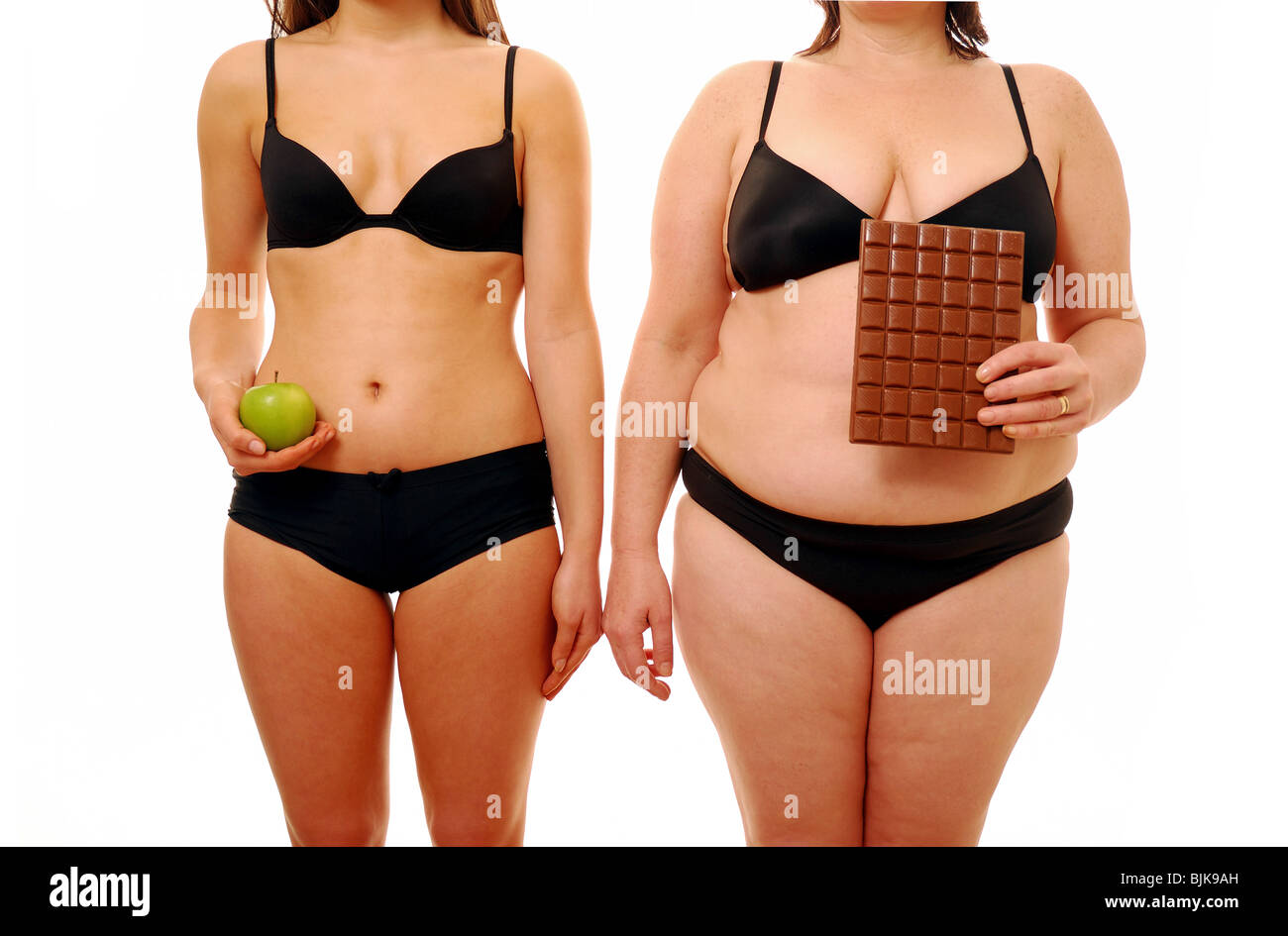 Thin and fat women hi-res stock photography and images - Alamy