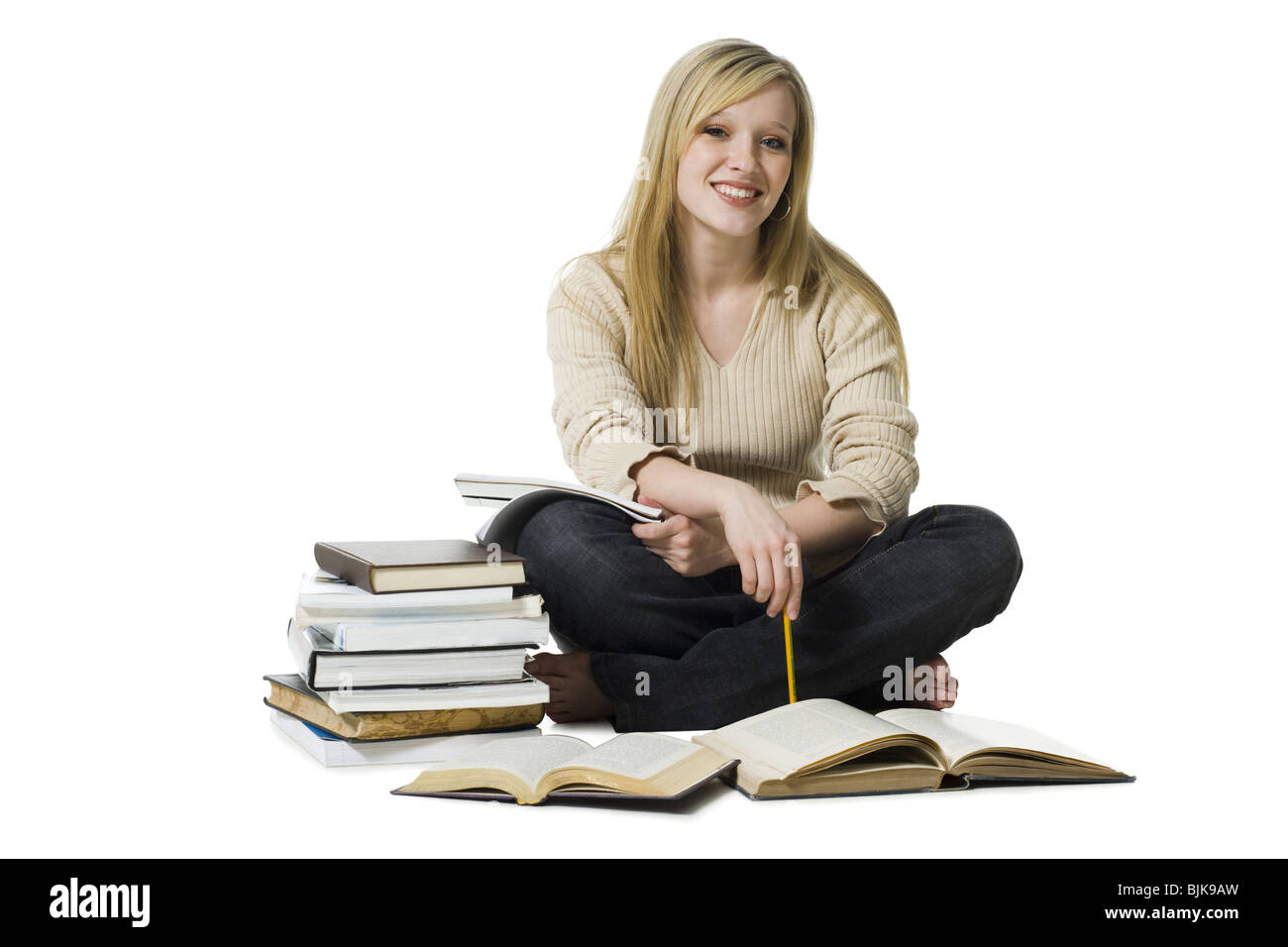 Cross legged leg legs crossed Cut Out Stock Images & Pictures - Alamy