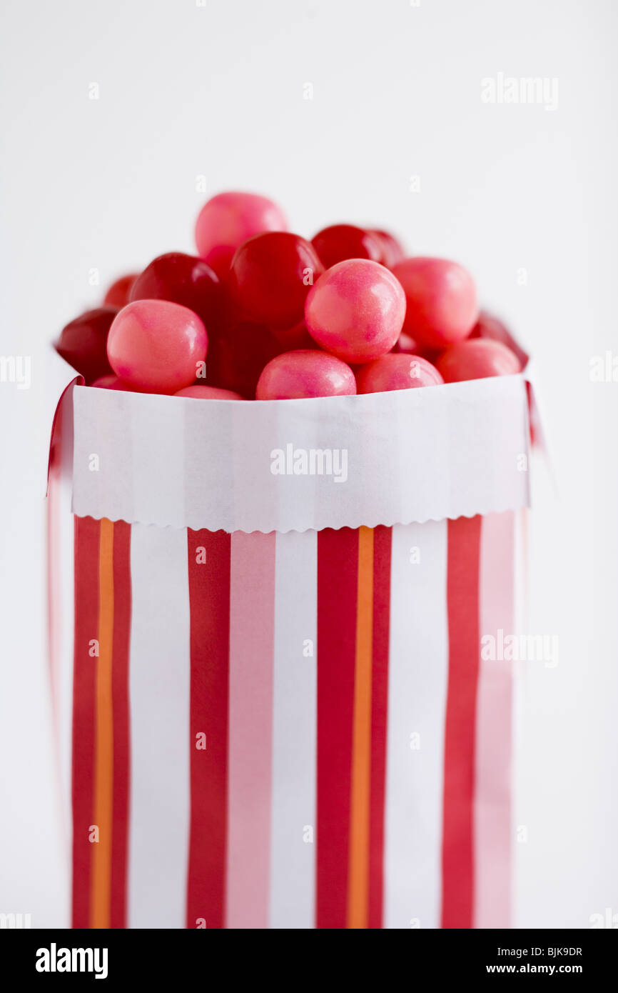 Candy box with pink and red candies Stock Photo Alamy