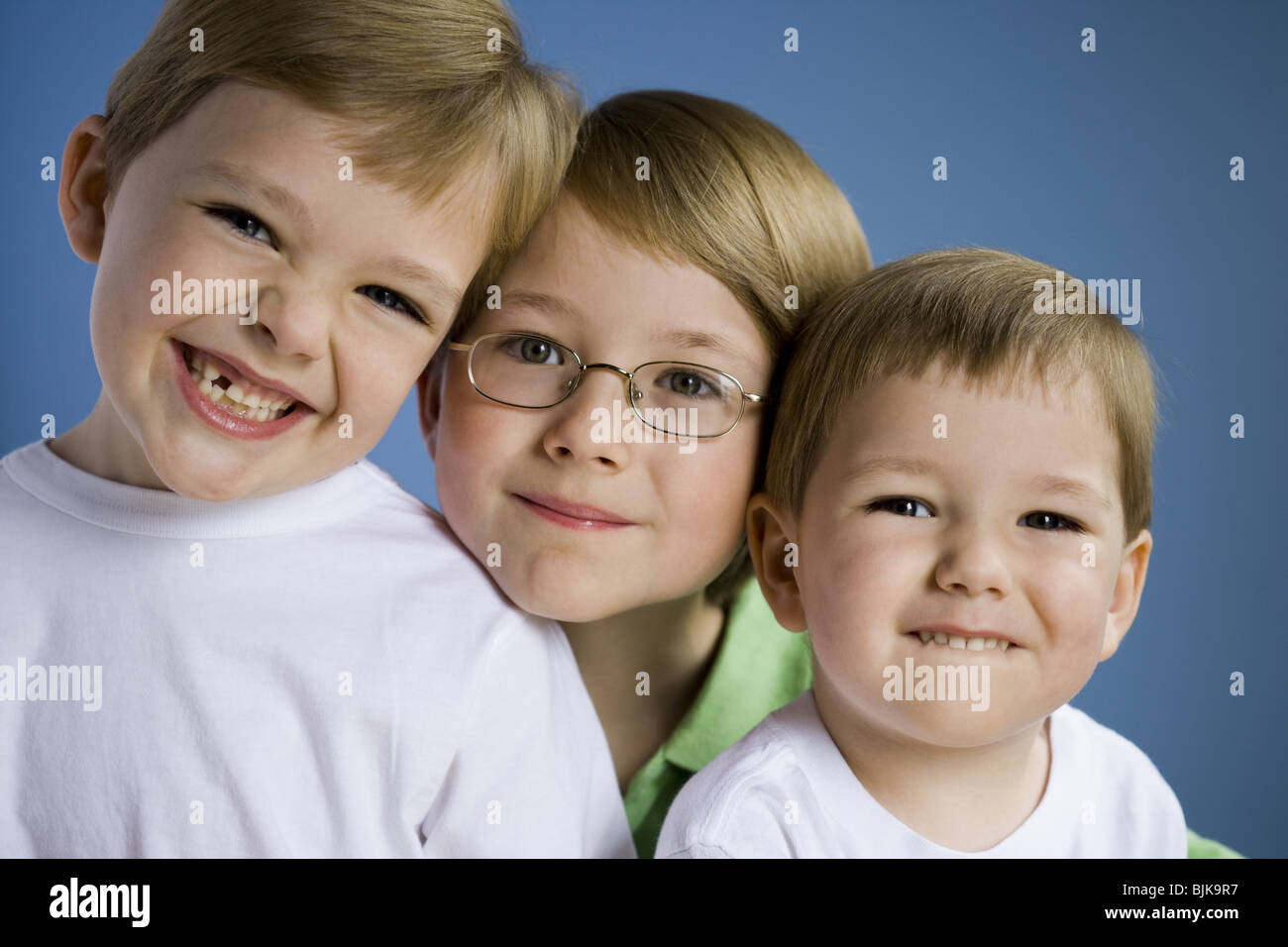 Portrait of three boys Stock Photo - Alamy