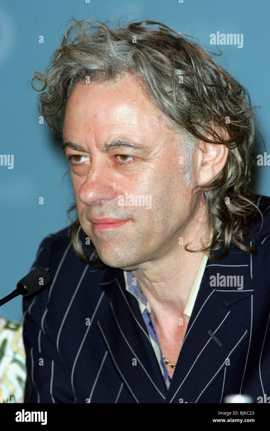 SIR BOB GELDOF G8 EDINBURGH EDINBURGH SCOTLAND 06 July 2005 Stock Photo