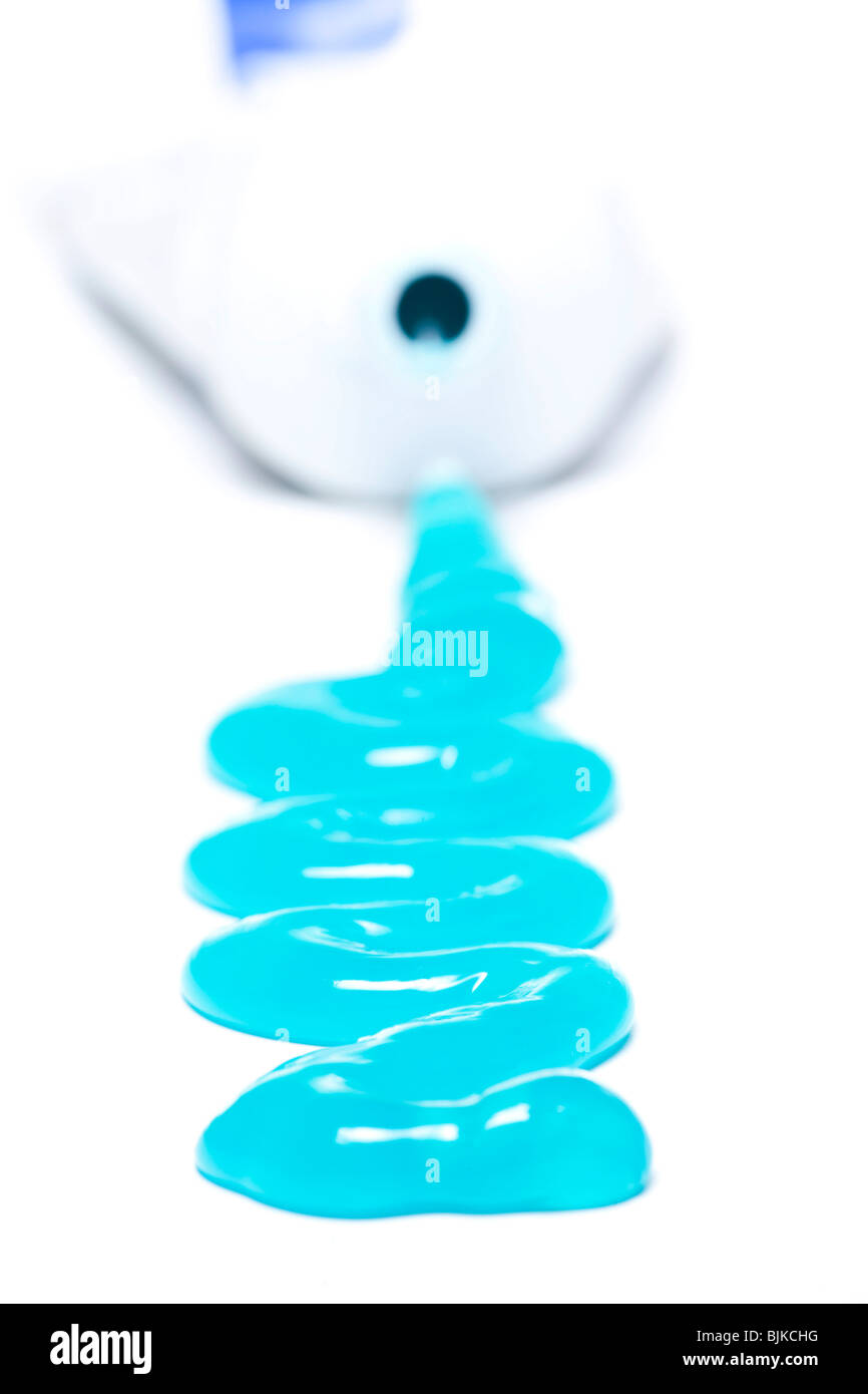 Tube of toothpaste spilling out hires stock photography and images Alamy