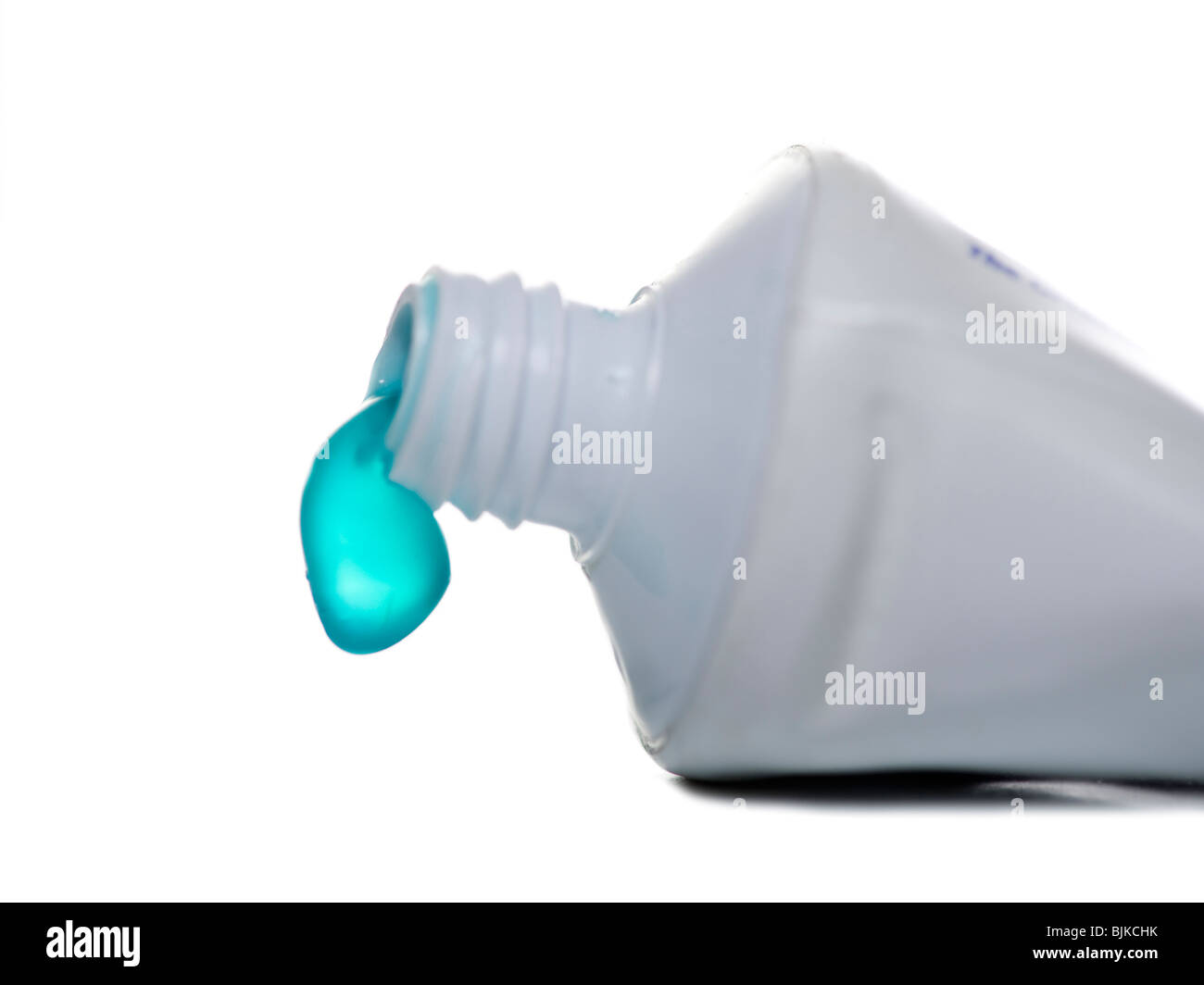 Toothpaste tube with dripping toothpaste Stock Photo Alamy