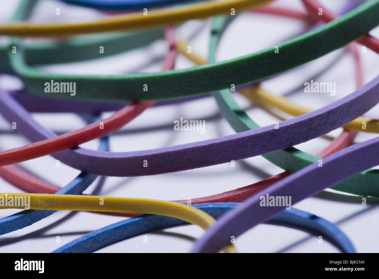 Multi coloured rubber bands hires stock photography and images Alamy