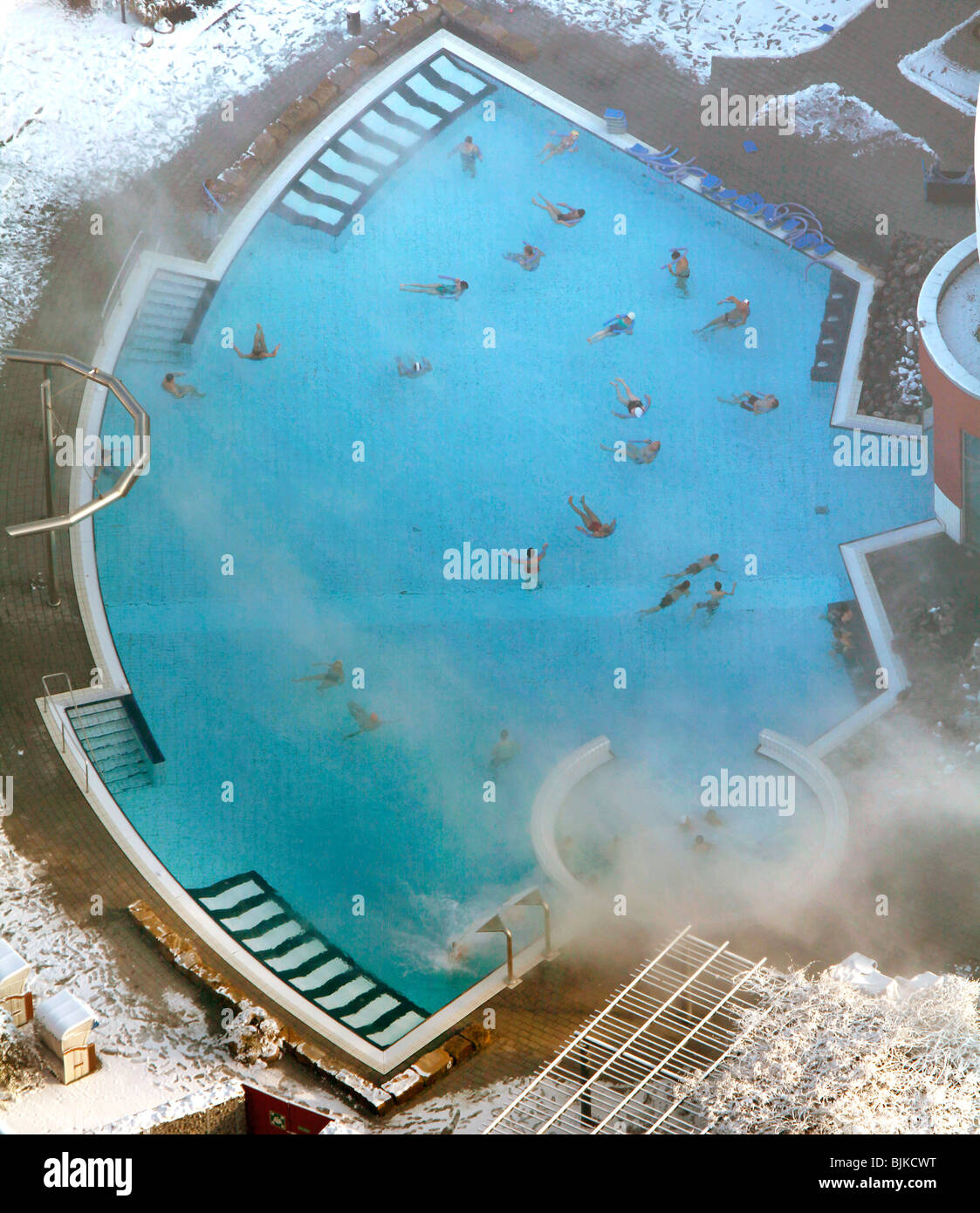 Aerial photo, Aquamare swimming pool, Hamm, Ruhr area, North Rhine-Westphalia, Germany, Europe Stock Photo