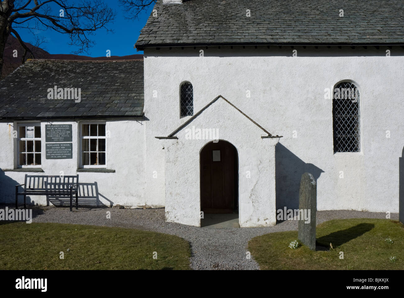 Newlands Church, Lake District, Cumbria Stock Photo