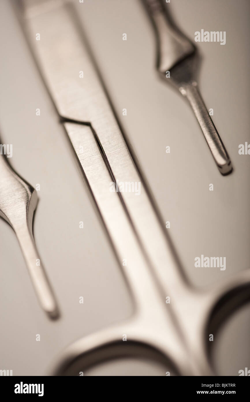 Medical scissors close-up Stock Photo - Alamy