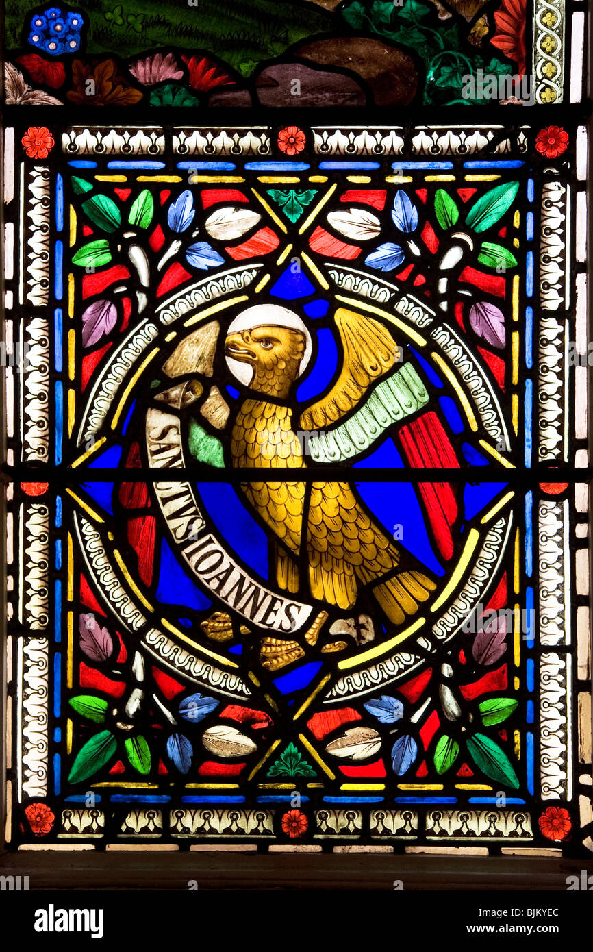 Historic Victorian era Sunderland stained glass in the Holy Trinity