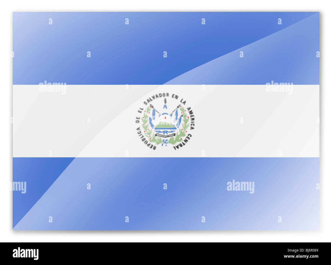 El Salvador flag Stock Photo - Alamy
