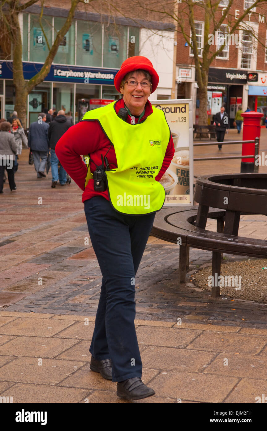 The city centre ranger to help people with directions in Norwich
