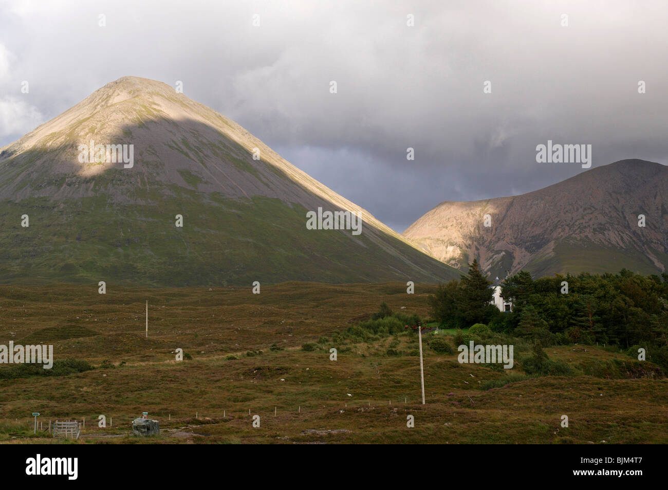 cuillin hills in Skye Stock Photo