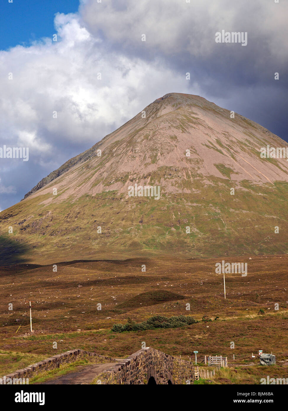 cuillin hills in Skye Stock Photo