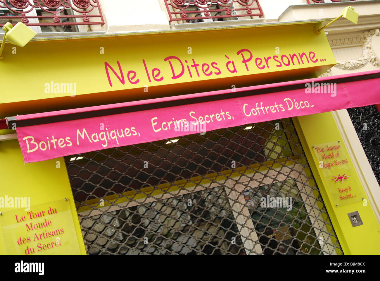 colourful shop front Montmartre Paris France Stock Photo