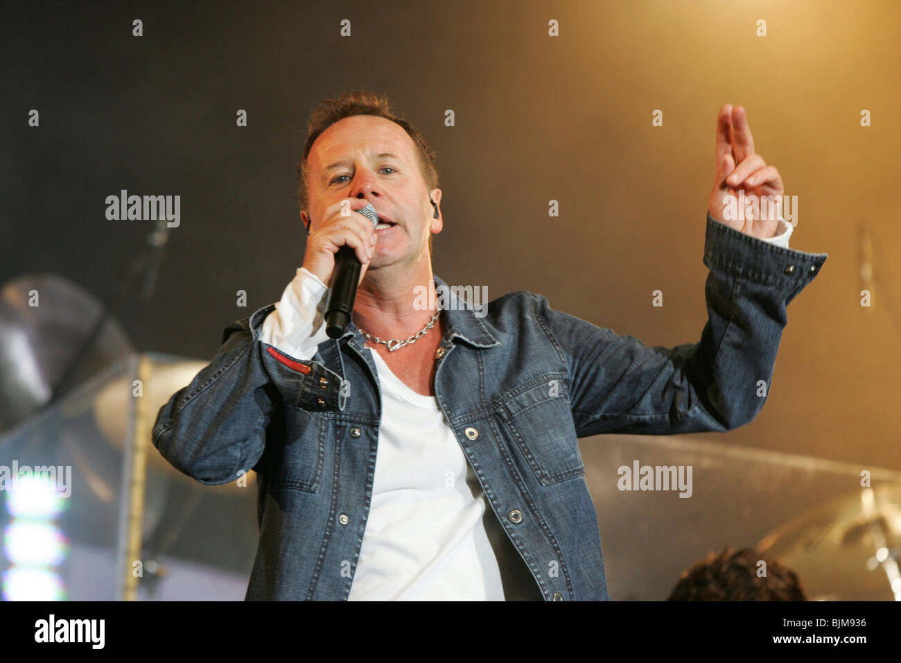 Jim Kerr, singer and frontman of the British rock band Simple Minds