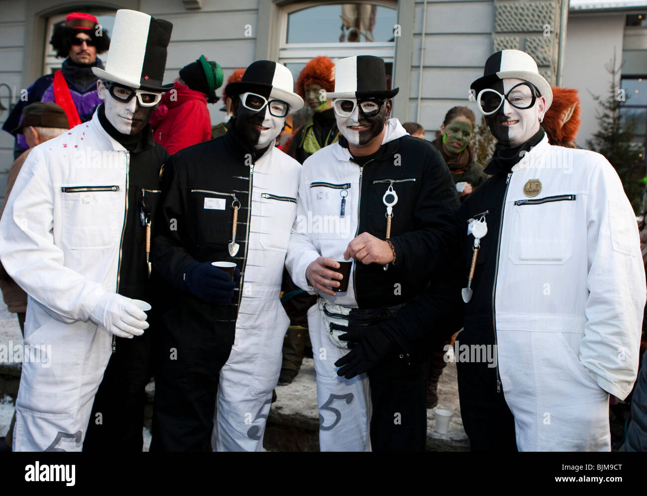 Black and white carnival hi-res stock photography and images - Alamy