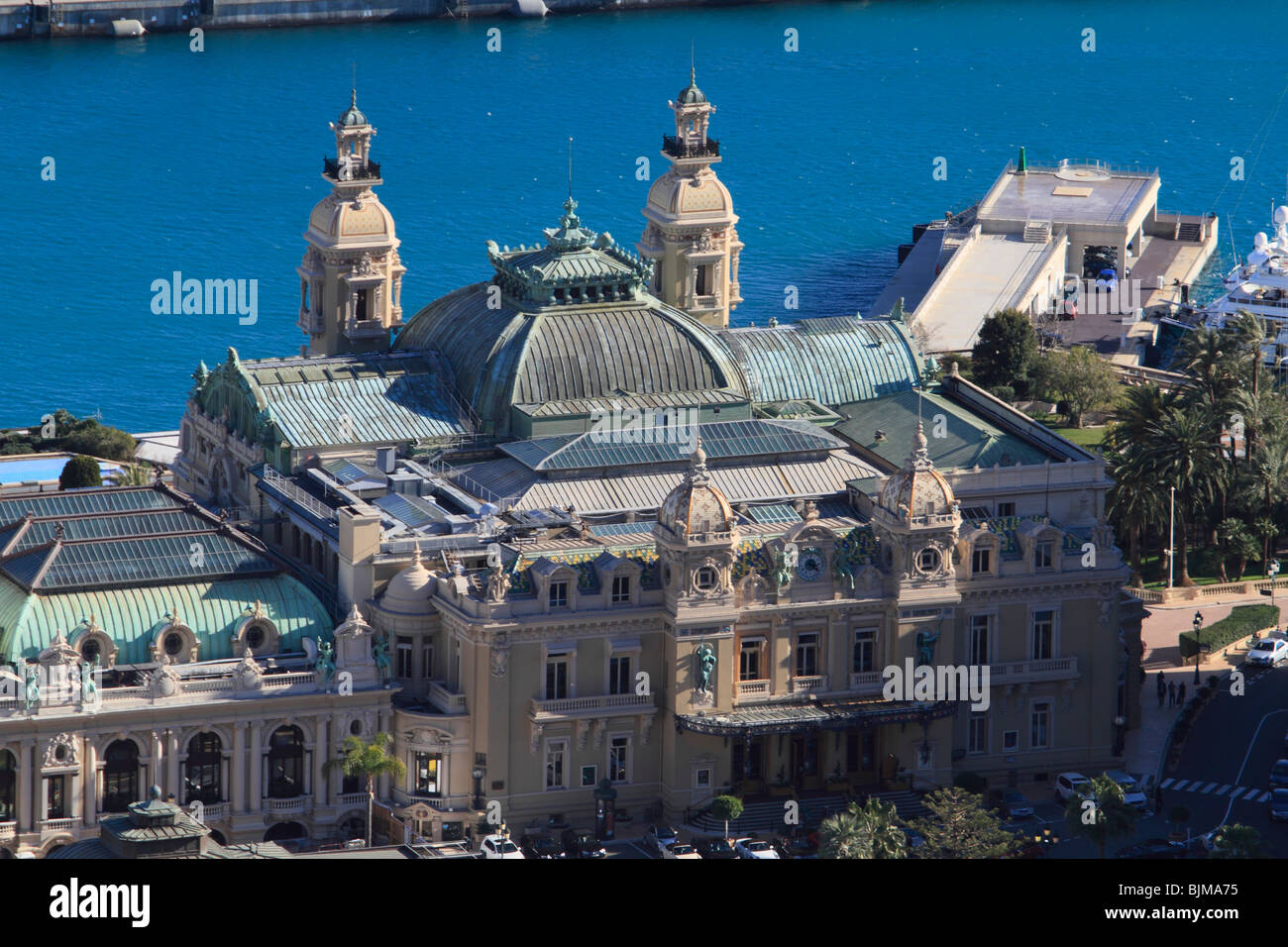 Monte-Carlo Casino and Opera House, architect Charles Garnier, the Principality of Monaco, Cote d'Azur, Mediterranean, Europe Stock Photo