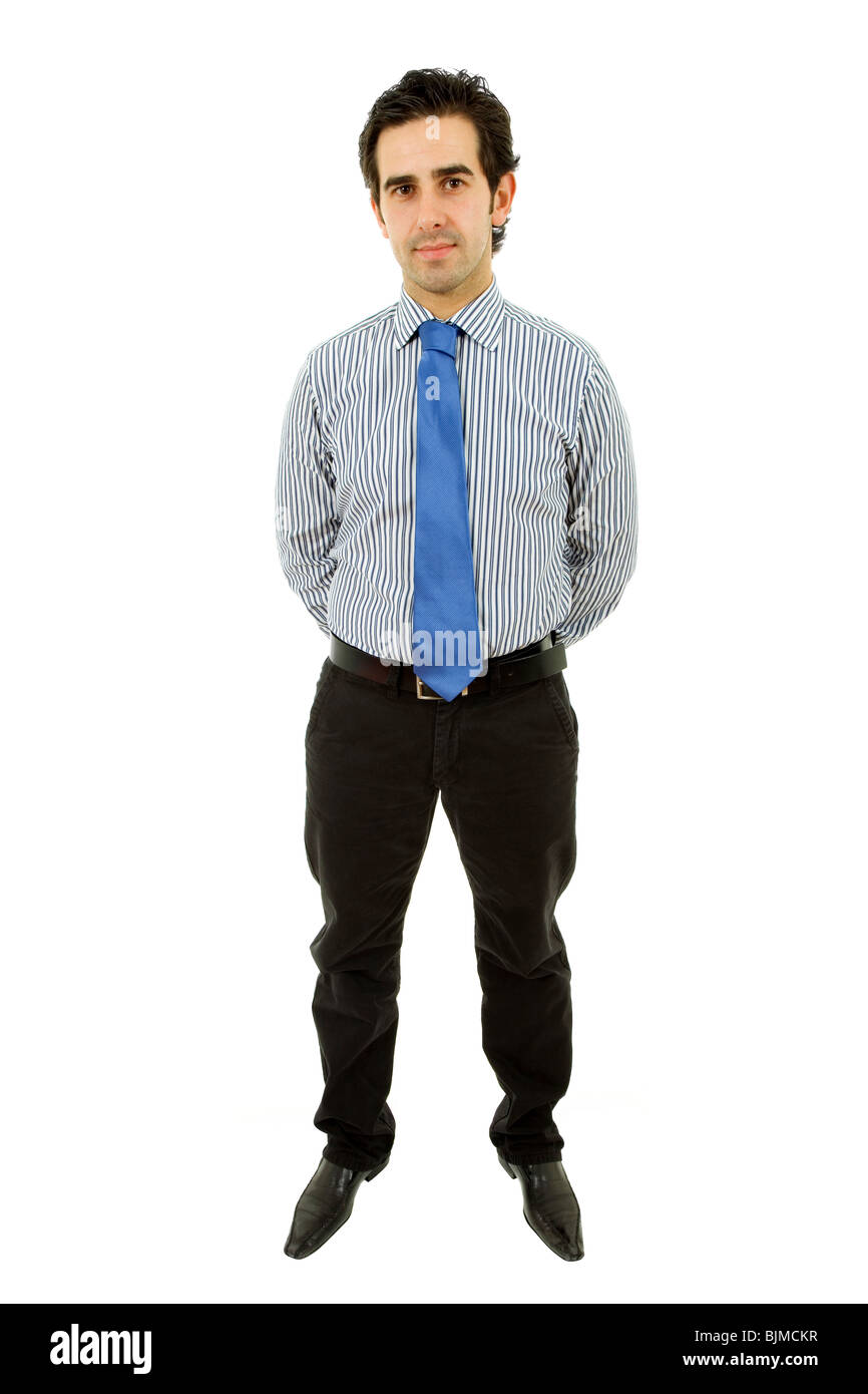 young business man full body isolated on white background Stock Photo ...