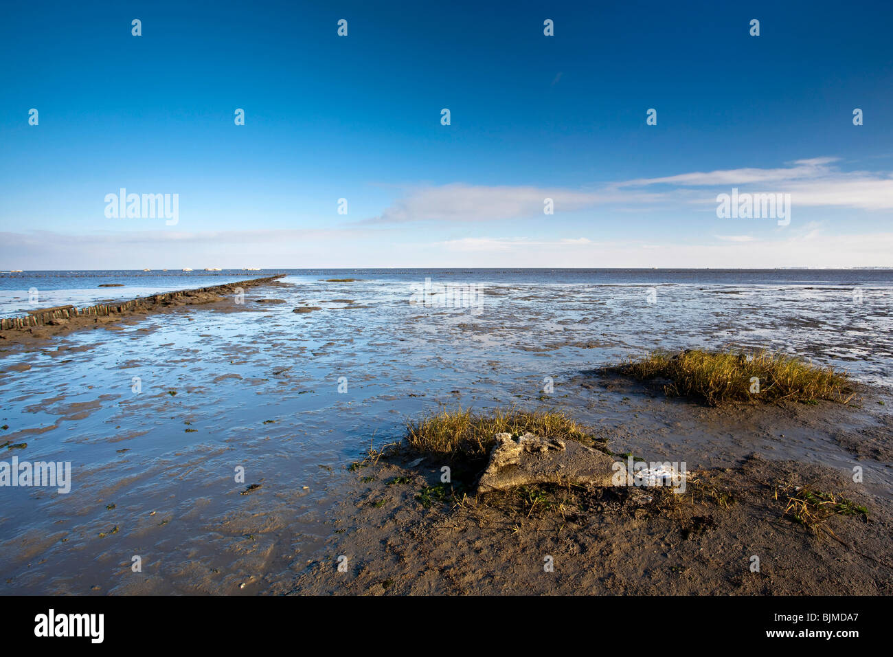 Mud-flats in Keitum, Sylt Island, Schleswig-Holstein, Germany, Europe Stock Photo