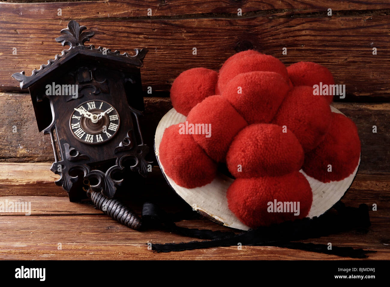 Red pom poms hi-res stock photography and images - Alamy