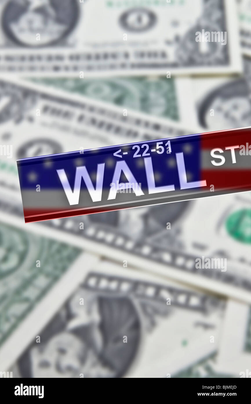 Symbolic Image For The Stock Market And Wall Street New York Usa Symbolic Image For The Stock Market And Wall Street New York Usa