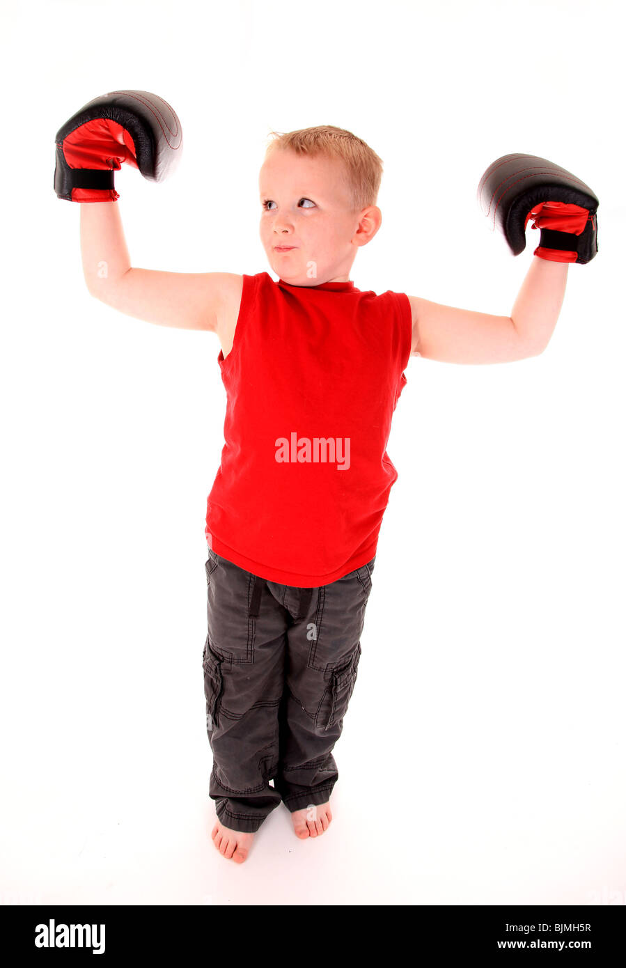 4 year old boy boxing Stock Photo Alamy