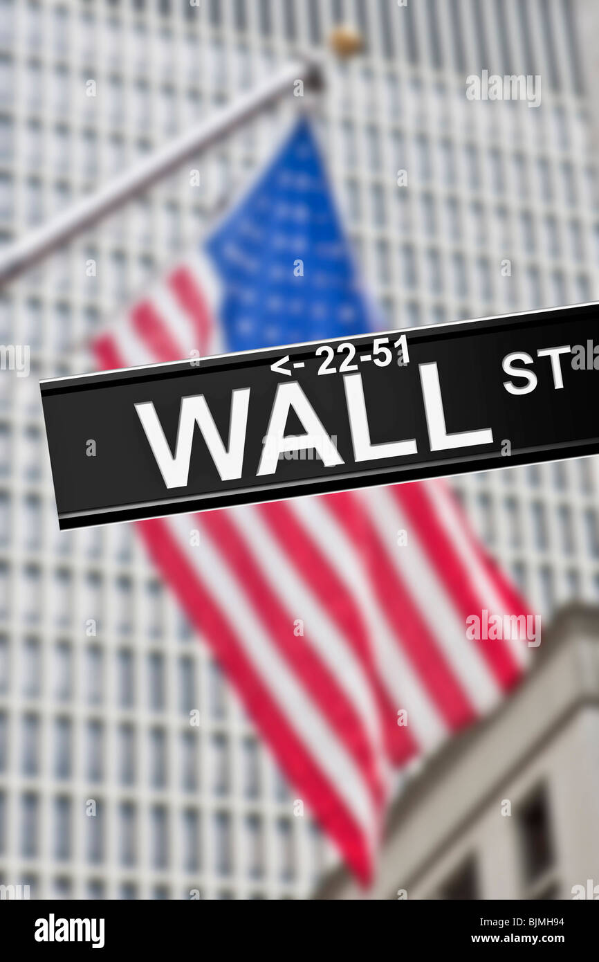 Symbolic Image For The Stock Market And Wall Street New York Usa Symbolic Image For The Stock Market And Wall Street New York Usa