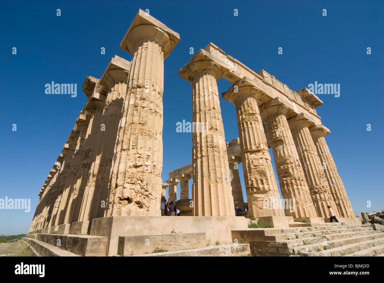 Italy, Sicily, Selinunte (Selinunt), temple E of Hera (Juno) Stock Photo