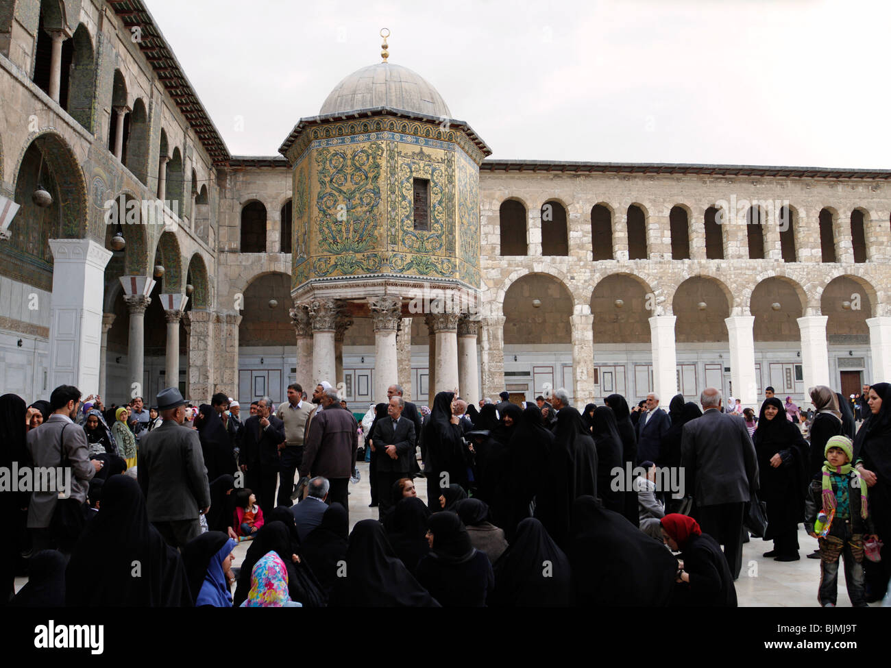 Treasury  at Omayyad Mosque in Damascus, Syria. Stock Photo