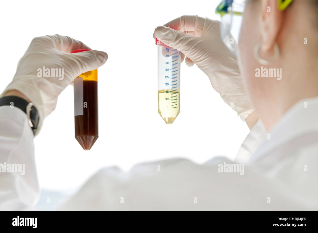 Laboratory scene in a lab for genetic analysis Stock Photo