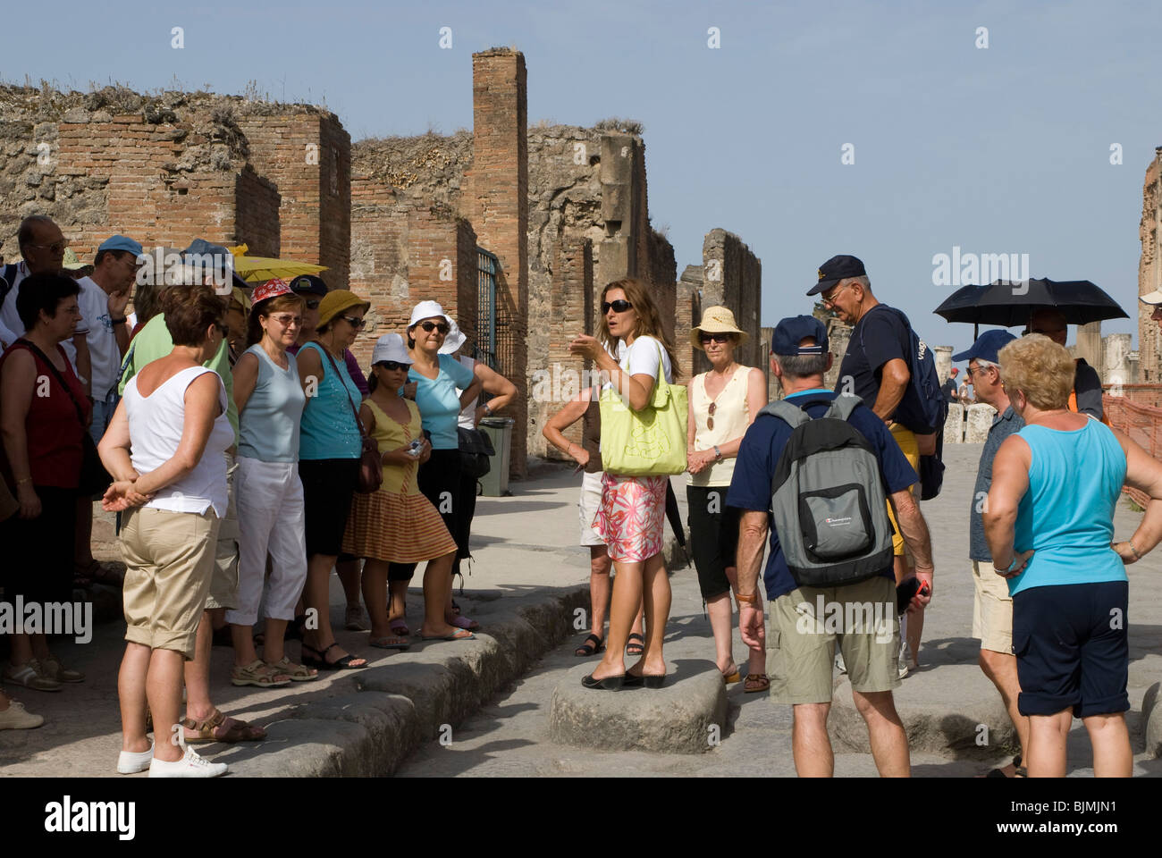Italy, Campania, Pompeii, archaeological district, excavations of the Roman town of Pompeii, forum Stock Photo