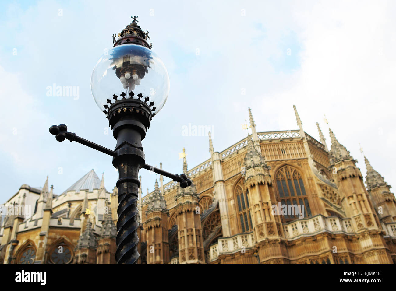 Westminster Central hall, London. shallow DOF streetlight in focus