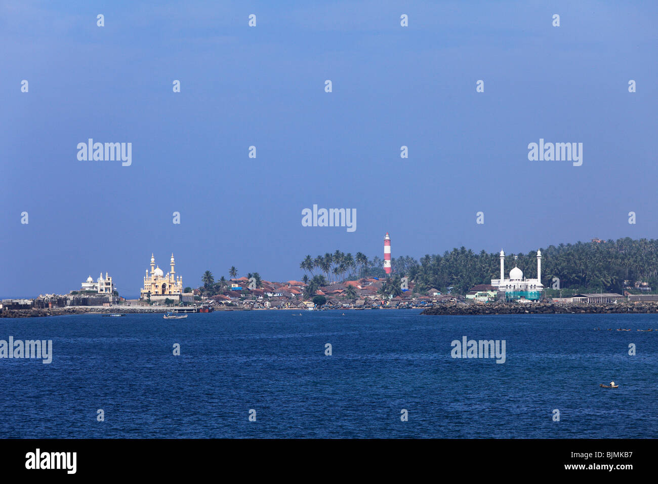 Vizhnijam, lighthouse in Kovalam, Malabarian Coast, Malabar, Kerala state, India, Asia Stock Photo