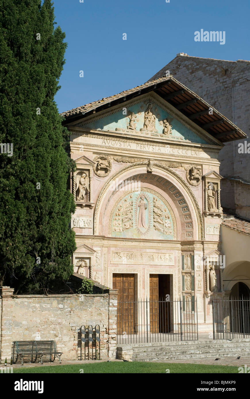 Italien, Umbrien, Perugia, Oratorium San Bernadino | Italy, Umbria, Perugia, Oratorio San Bernadino Stock Photo